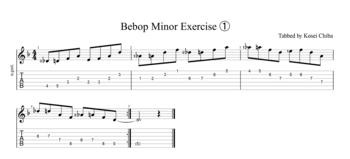 Bebop Minor Exercise ①#1.png