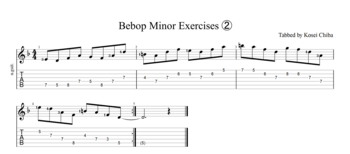 Bebop Minor Exercises ②#1.png