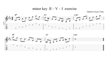 minor key  Ⅱ – Ⅴ – Ⅰ#1.png